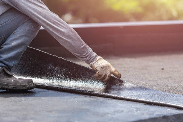 Professional Basement Waterproofing technician working in Wheatfield, IN